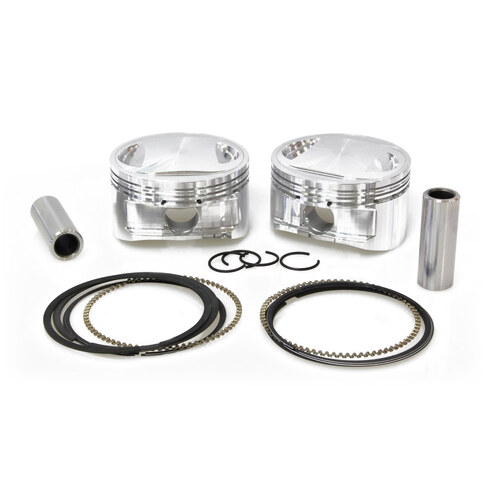 CP Carrillo CAR-M5063 +.010" Pistons w/10.25:1 Compression Ratio for Big Twin 99-06 w/88ci to 95ci Big Bore Twin Cam Engine