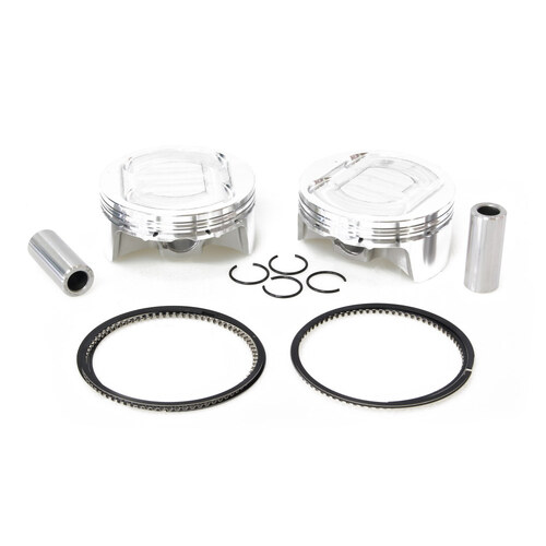 CP Carrillo CAR-M5100 Standard Pistons w/11.0:1 Compression Ratio for Milwaukee-Eight Touring 17-Up/Softail 18-Up w/Big Bore 107ci to 124ci Engine