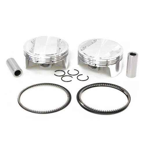 CP Carrillo CAR-M5102 Standard Pistons w/12.0:1 Compression Ratio for Milwaukee-Eight Touring 17-Up/Softail 18-Up w/Big Bore 107ci to 124ci Engine