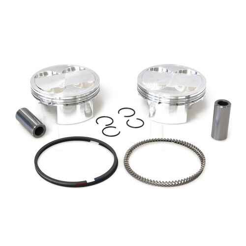 CP Carrillo CAR-M5122 Standard Pistons w/12.0:1 Compression Ratio for Milwaukee-Eight Touring 17-Up/Softail 18-Up w/Screamin Eagle 131ci Engine