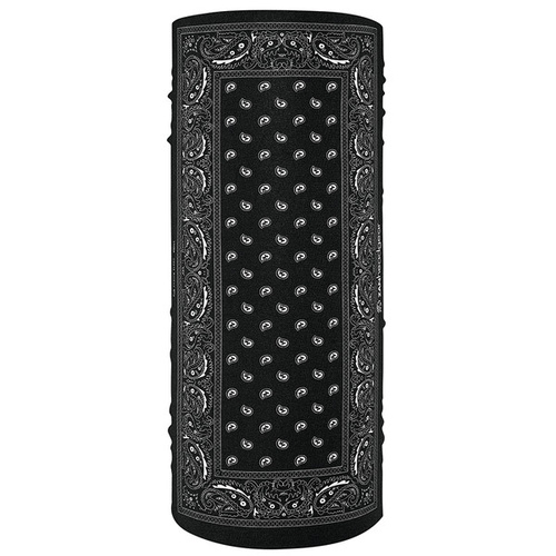 ZanHeadgear Motley Black Paisley Tube