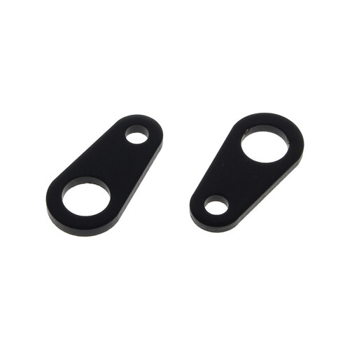 Custom Dynamics CD-CDMICROSB Micro Bullet Rear Turn Signal Mounting Brackets Straight Black