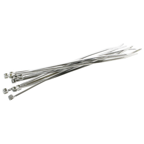 Custom Dynamics CD-CTW8 Chrome Zip Ties 8" Long (10 Pack)