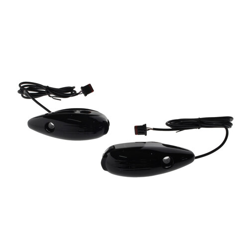 Custom Dynamics CD-PBRGTS15B LED Front Dynamic Turn Signals Black for Road Glide 15-23