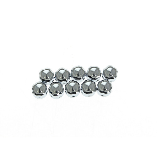 Ciro3D CIR-70020 Diamond Cut Bolt Covers Chrome for Socket Head Bolt w/1/4" Thread (10 Pack)