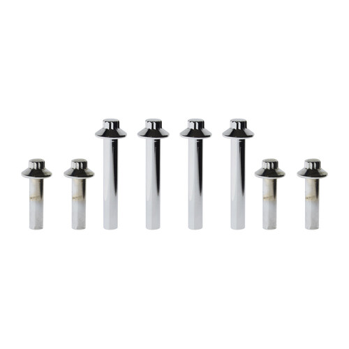 Colony Machine CM-2012-8 Head Bolts w/Polished 12 Point Chrome for Big Twin 92-17/Sportster 93-21