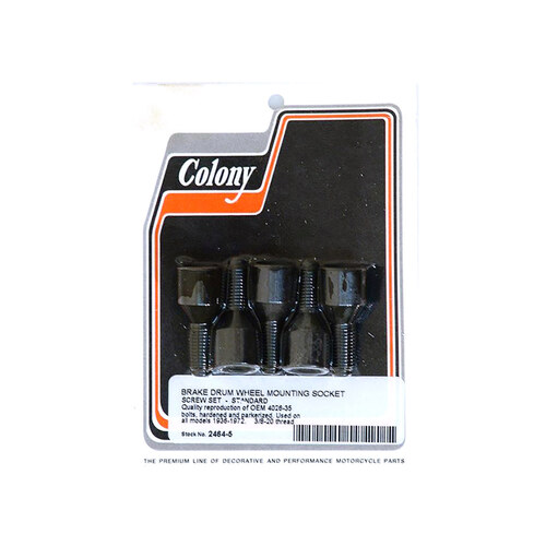 Colony Machine CM-2464-5 Drum Wheel Lugs for Big Twin 36-72