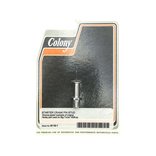 Colony Machine CM-8119-1 Kick Start Spring Stud Chrome for Big Twin 36-84