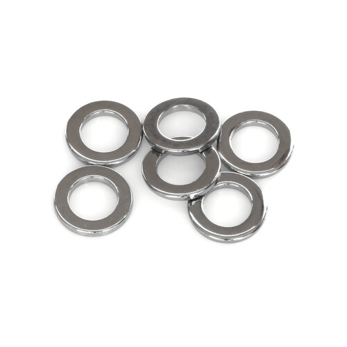 Colony Machine CM-8169-6 7/16" Flat Washer Chrome (6 Pack)