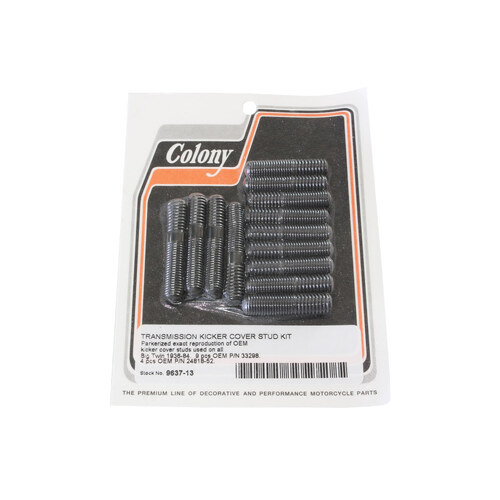 Colony Machine CM-9637-13 Kick Start Cover Stud Kit for Big Twin 36-84