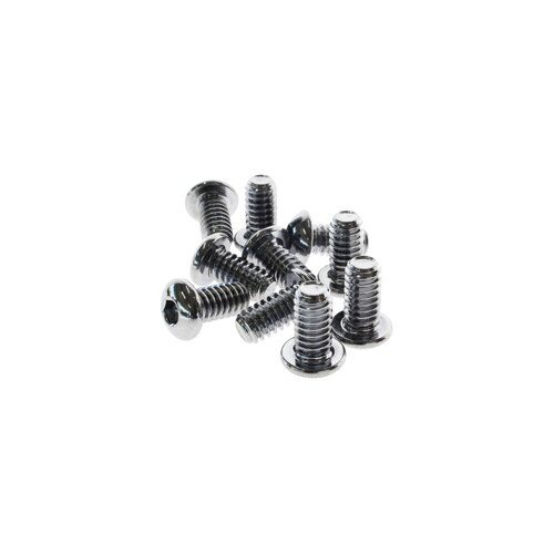 Colony Machine CM-BHC-828 1/4-20 x 1/2" UNC Button Head Allen Bolts Chrome (10 Pack)