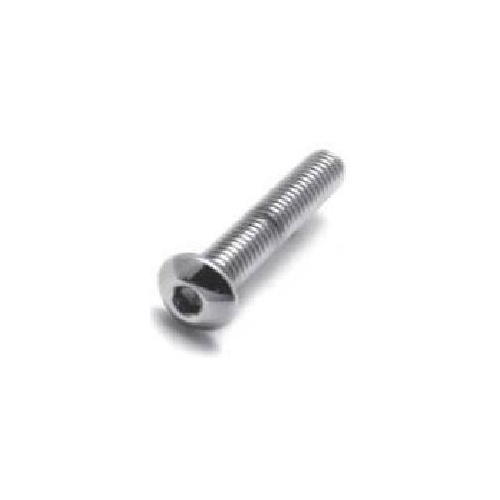 Colony Machine CM-BHC-835 1/4-20 x 1-1/2" UNC Polished Button Head Allen Bolts Chrome