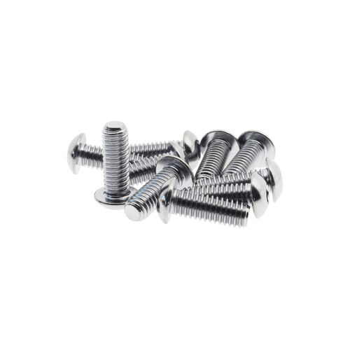 Colony Machine CM-BHC-842 5/16-18 x 7/8" UNC Button Head Allen Bolts Chrome (10 Pack)