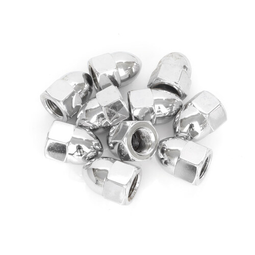 Colony Machine CM-PAN-156 1/2-20 UNF Acorn OEM Style Nuts Chrome (10 Pack)