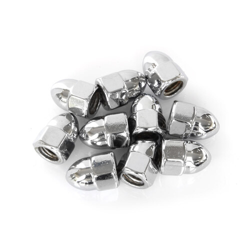 Colony Machine CM-PAN-160 5/16-18 UNC Acorn OEM Style Nuts Chrome (10 Pack)