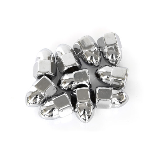 Colony Machine CM-PAN-161 3/8-16 UNC Acorn OEM Style Nuts Chrome (10 Pack)