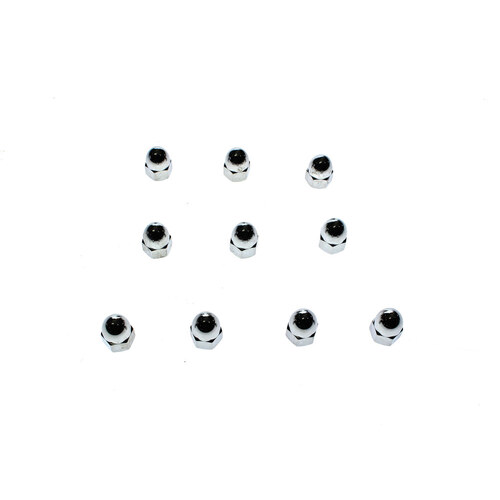 Colony Machine CM-PAN-163 1/2-13 UNC Acorn OEM Style Nuts Chrome (10 Pack)