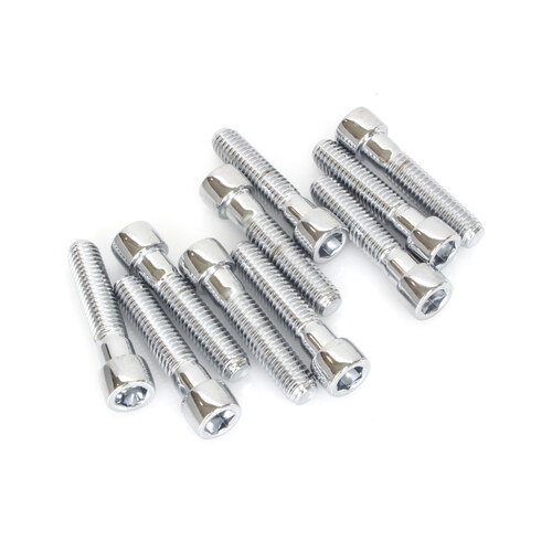 Colony Machine CM-PSHC-290 3/8-16 x 1-3/4" UNC Polished Socket Head Allen Bolts Chrome (10 Pack)