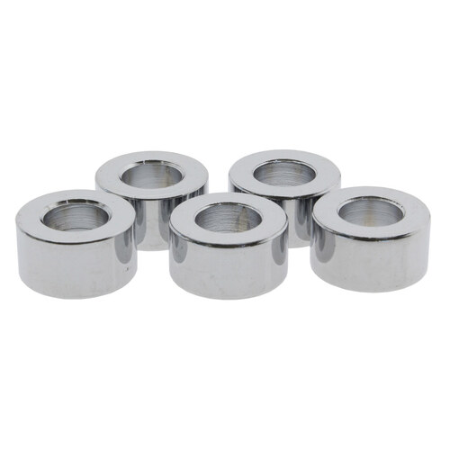 Colony Machine CM-SPC-023 3/8" x 3/8" Steel Spacer Chrome (5 Pack)