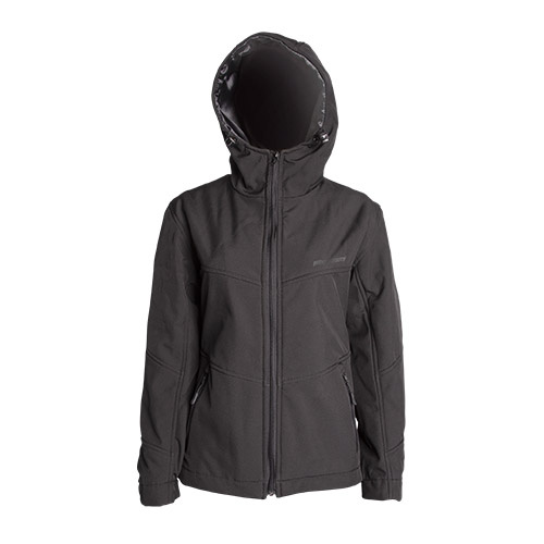 MotoDry Black Womens Textile Hoodie Jacket [Size:14]