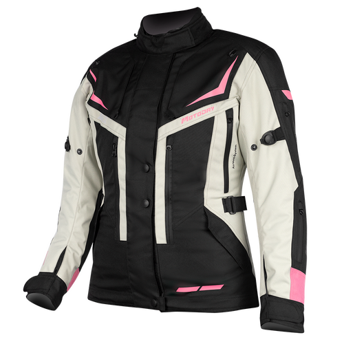 MotoDry Rallye 2 Adventure Black/Grey/Magenta Womens Textile Jacket [Size:10]