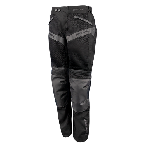 MotoDry Summer-Vent Black Textile Pants [Size:SM]