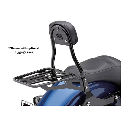 Cobra USA COB-602-2004B Short Quick Detachable Sissy Bar Kit Black for Dyna 06-17