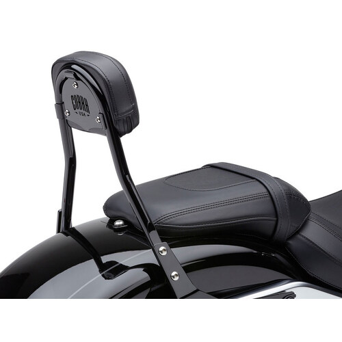 Cobra USA COB-602-2007B Short Quick Detachable Sissy Bar Kit Black for Fat Boy/Breakout 18-Up