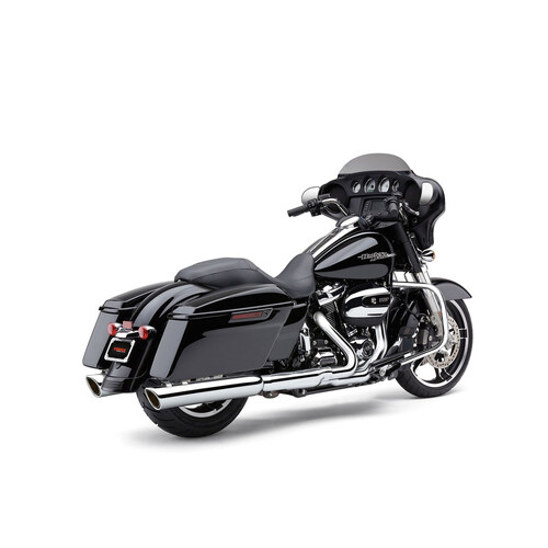 Cobra USA COB-6106 4" 909 Back Slash Slip-On Mufflers Chrome for Touring 95-16/Trike 17-20