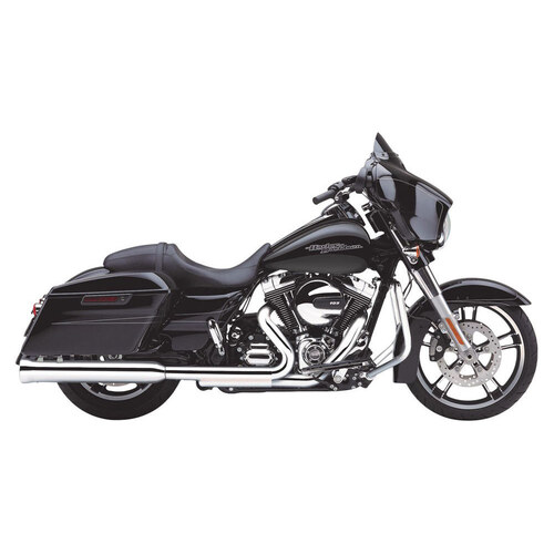 Cobra USA COB-6107 4" Neighbor Hater Slip-On Mufflers Chrome for Touring 95-16/Trike 17-20