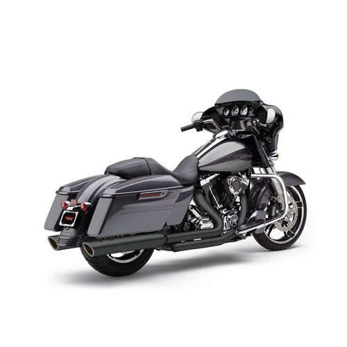 Cobra USA COB-6108RB 4" 909 Back Slash Slip-On Mufflers Black for Touring 17-Up