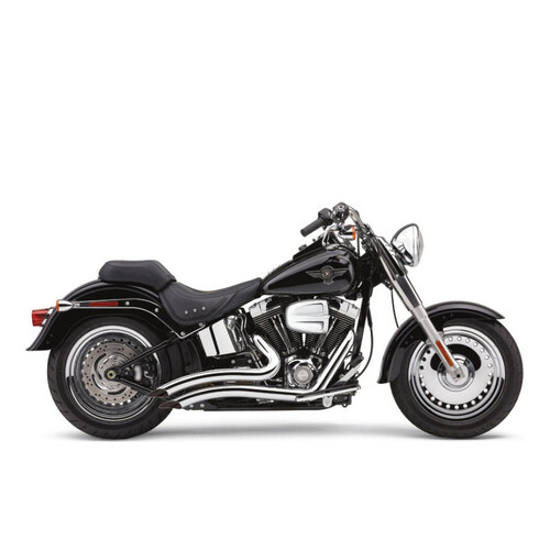 Cobra USA COB-6224 Speedster Short Swept Exhaust Chrome for Softail 86-17