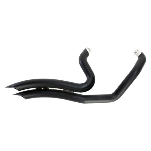 Cobra USA COB-6233B Speedster Short Swept Exhaust Black for Sportster 14-21