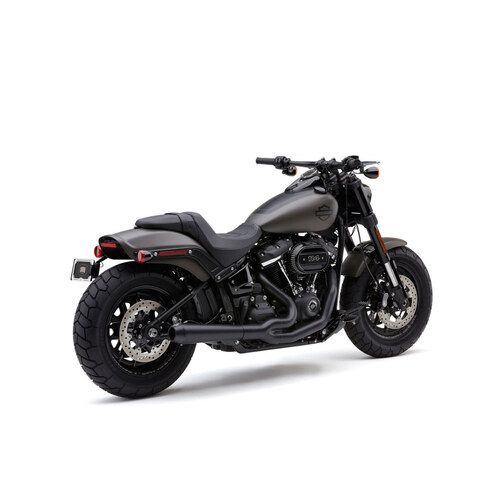 Cobra USA COB-6474B El Diablo 2-1 Exhaust Black w/Black End Cap for Fat Bob 18-Up