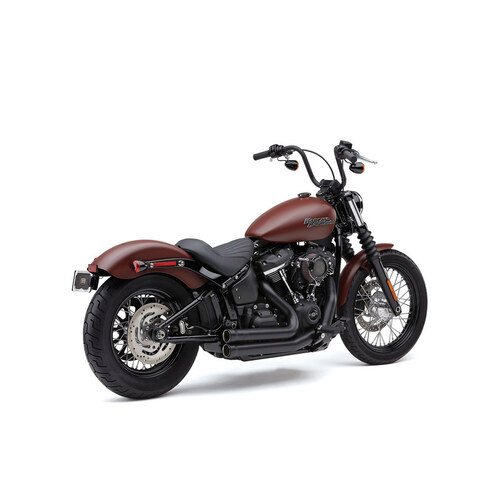 Cobra USA COB-6712B Speedster 909 Exhaust Black for Deluxe/Softail Slim/Street Bob/Low Rider 18-Up/Standard 20-Up