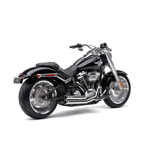 Cobra USA COB-6715 Speedster 909 Exhaust Chrome for Breakout/Fat Boy 18-Up/FXDR 19-Up