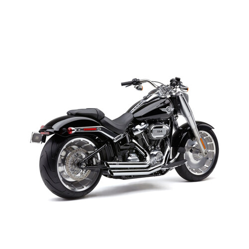 Cobra USA COB-6863 Speedster Slashdown Exhaust Chrome w/Chrome End Cap for Breakout/Fat Boy 18-Up/FXDR 19-Up