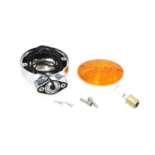 Chris Products CP-8402A Turn Signal w/Amber Lens for FL Softail 86-17 (Front or Rear)