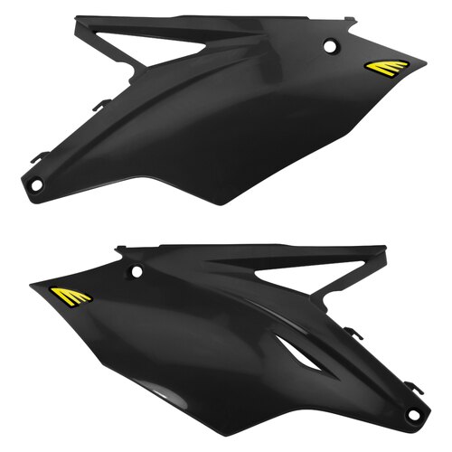 Cycra Side Number Panels Black for Kawasaki KX250 17-18/KX450 16-18