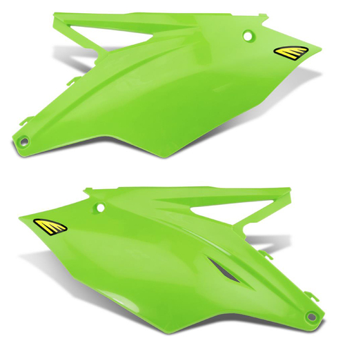 Cycra Side Number Panels Green for Kawasaki KX250 17-18/KX450 16-18