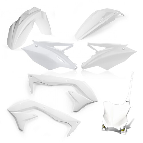 Cycra 5 Piece Replica Plastics Body Kit White for Kawasaki KX450F 16-18