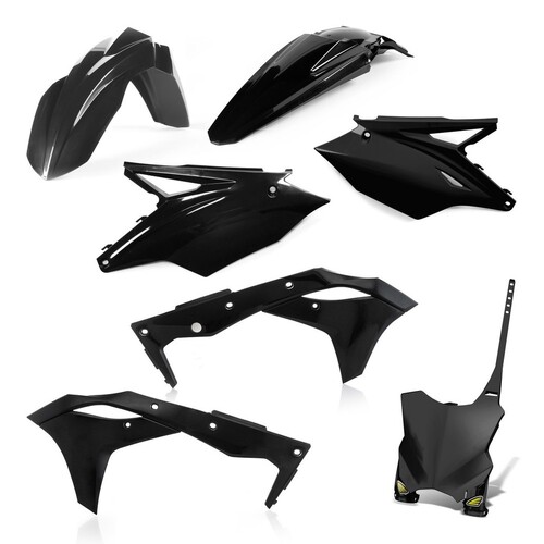 Cycra 5 Piece Replica Plastics Body Kit Black for Kawasaki KX250 17-20