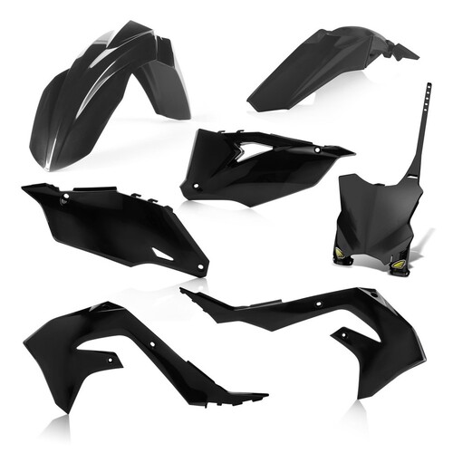 Cycra 5 Piece Replica Plastics Body Kit Black for Kawasaki KX450F 19-20