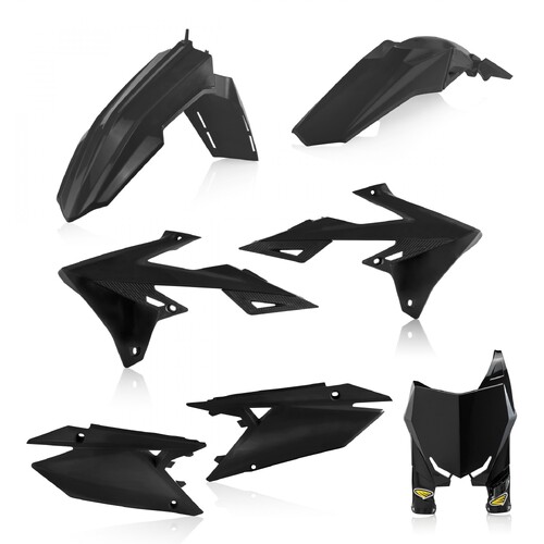 Cycra 5 Piece Replica Plastics Body Kit Black for Suzuki RM-Z250 19-21/RM-Z450 18-21