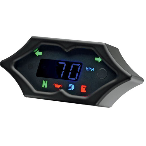 Dakota Digital DAK-MCL-5200-K 4-1/4" x 2" Spike KPH Speedometer Black