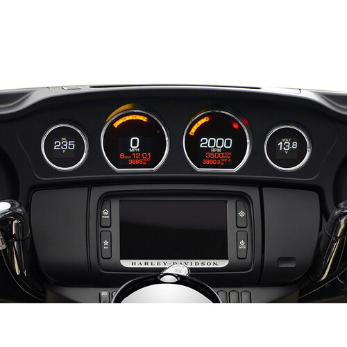 Dakota Digital DAK-MLX-8414 KPH Speedometer & Tachometer 4 Gauge Kit for Touring 14-Up w/Fairing