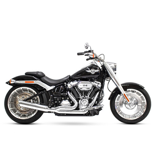 D&D Exhaust DD639Z-32F Low Cat 2-1 Exhaust Chrome for Breakout/Fat Boy 18-Up/FXDR 19-Up