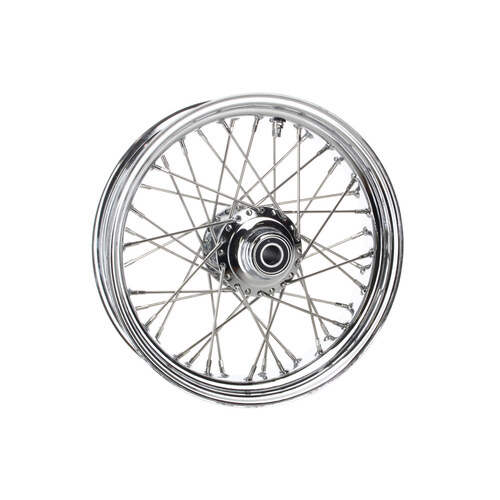 DNA Specialty DNA-M16310434 16" x 3.5" 40 Spoke Cross Laced Front Wheel Chrome for FL Softail 86-99/FX Springer 89-99