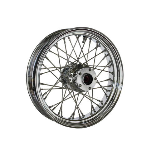 DNA Specialty DNA-M16311334 16" x 3.5" 40 Spoke Cross Laced Rear Wheel Chrome for Softail 86-99/Dyna 91-99/FXR 86-94/Sportster 86-99