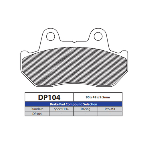 DP Brake Pads DP104 Sintered Brake Pads